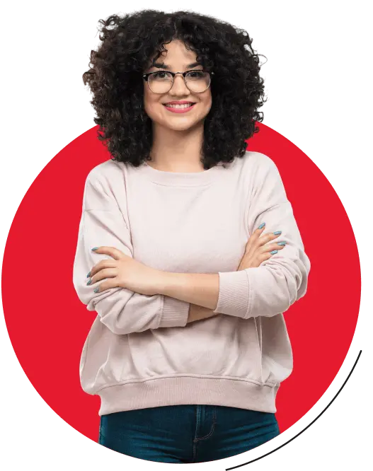 Student representing language program